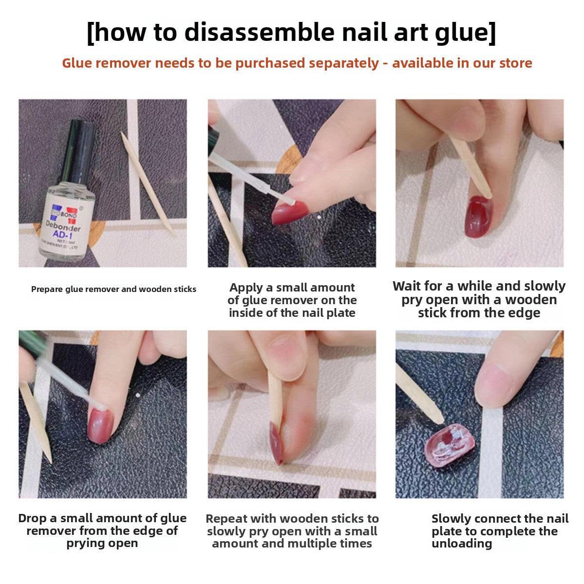 1043- Handmade press on nails fake nails removable Handmade Drawing Nails